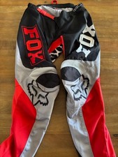 Fox Racewear Racing Pants Youth Girls 9 10 Black Red 180 Riding Motocross Bike picture