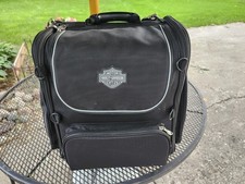 XLG Harley Davidson Premium Touring Luggage Black Bag W/ Rain Cover. Excellent picture