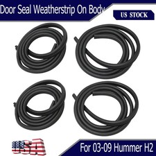 4x New Door Seal Weatherstrip On Body Front-Rear LH-RH For Hummer H2 2003-2009 picture