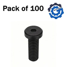 Pack of 100 Socket Head Cap Screw #8-32 1/2 inch Low-Profile Black Oxide 1AYK8 picture