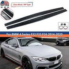 Gloss Black Side Skirts For 14-20 BMW 4 Series F32 F33 F36 M Sport Extension Lip picture