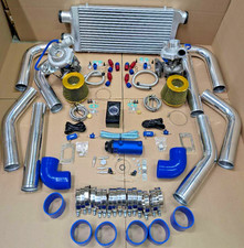 STAGE 3 T3/T4 750+HP TWIN TURBO KIT FORD SUPRA V6 SC300 SC400 1JZGTE 2JZGTE 7MGT picture