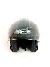 Motorcycle Helmet GMAX 67S w Flip Down Shade & Sun Visor DOT Glossy Black Size S picture