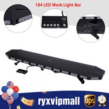 104LED Amber+White Strobe Light Bar, 47