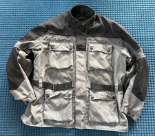 BiLT BLW1 Motorcycle Jacket Gray Black Waterproof Touring ADV Men's 2XL picture