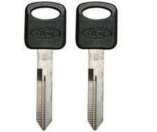2 New Ford OEM Oval Logo Uncut Master Key Blank Keys - MADE IN USA picture