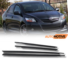 For 2007-2016 Toyota Yaris Sedan Weatherstrip Window Moulding Trim Seal Belt 4pc picture
