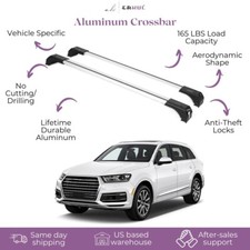 220lbs Roof Rack Crossbars for Audi Q7 2017-2026 Fit Fixed Points Roofs - Silver picture