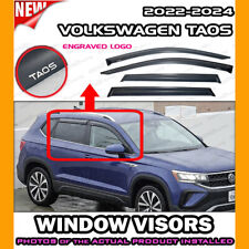 WINDOW VISOR for 2022 → 2024 Volkswagen Taos / DEFLECTOR VENT SHADE RAIN GUARD picture