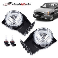 2X Bumper Fog Light Lamp w/ bulbs Fit For 03-07 GMC Sierra 1500 2500 3500 Pickup picture