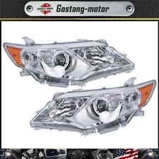 For 2012-2014 Toyota Camry Headlights Headlamps Assembly Driver+Passenger Pair picture
