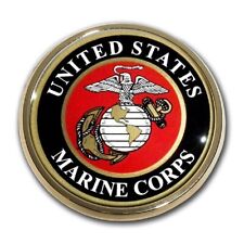 NEW U.S. Marine Corps Seal Chrome Metal Car Truck Auto Emblem. picture
