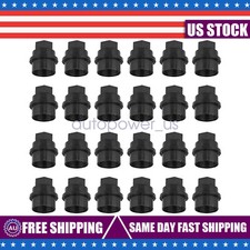 24X Black Lug Nut Covers Caps For Chevy Gmc Silverado 1500 2500 Full Size Truck picture