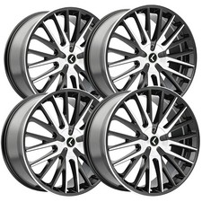 (4) Kraze KR185 Double Down 22x8.5 5x100/5x4.5