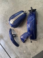 Harley Davidson Sportster 2004-2006 Fuel Tank Fender Tin Set Carbureted Blue picture