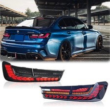LH+RH LED Smoke Sequential Tail Lights For 2019-2026 BMW 3 Series G20 G28 G80 M3 picture