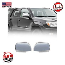 LEXUS LAND CRUISER PRADO 120 Mirror Cover S.Steel Gloss Silver 2 Pcs picture