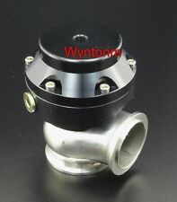 38MM 10 PSI Boost Turbo Stainless Steel V Band Mini Wastegate Dump Black II picture