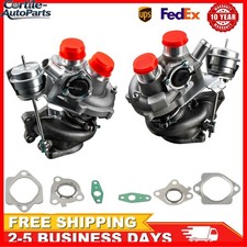 Left&Right Pair Billet Turbo Turbocharger for Ford F150 EcoBoost 3.5L 2011-2012 picture