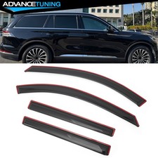 Fits 20-26 Lincoln Aviator Window Visors In Channel Rain Guard Deflector Shield picture