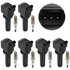 6 Pcs Ignition Coils & Iridium Spark Plugs For GMC Envoy 4.2L 2002-2009 UF497 picture