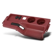 Interior Center Console w/ Cup Holders & USB Red Fit For 1987-1993 Ford Mustang picture