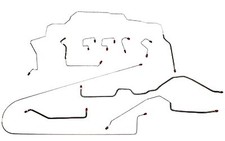 JEGS Complete Brake Line Kit for 1997-1998 Jeep Grand Cherokee ZJ [Stainless] picture