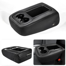 Middle Console Lid Armrest Cover Zipper For 2007-2014 Silverado Sierra Jump Seat picture