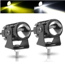 1-Inch White/Yellow Dual Color 20W Mini LED Projector Lens Driving Fog Light Kit picture