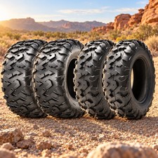Set 4 25x8-12 25x11-10 ATV UTV Tires 6PR 25x8x12 Front 25x11x10 Rear All Terrain picture