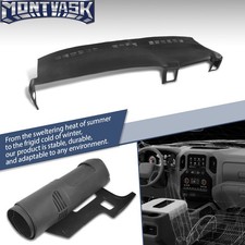 Fits 99-06 Chevy GMC C/K Avalanche Yukon Dash Cap Cover Overlay Black Soft TPE picture