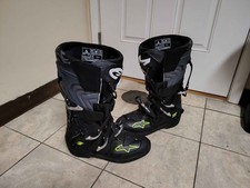  Alpinestars Tech 5 Boots Black/Cool Grey/Yellow Size:13 picture