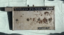 Volvo Penta AQ130 Silent Flo Air Silencer Flame Arrestor Dual Carburetor Vintage picture