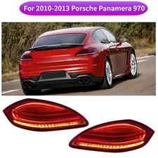 2PCS Upgrade Red LED Tail Light Lamp Assembly For 2010-2013 Porsche Panamera 970 picture