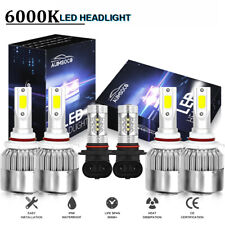 For GMC Sierra 1500 2500 3500 2003 2004 2005 2006 LED Headlights+Fog light Bulbs picture