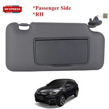 For Honda HR-V EX LX Sport 16-22 Sun Visor Passenger /Right Gray W/ Light Mirror picture