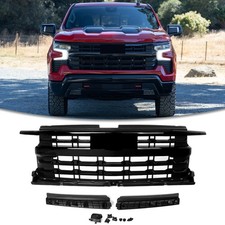 For 2022-2026 Chevy Silverado 1500 LTZ Gloss Black Front Bumper Grille 85516929 picture