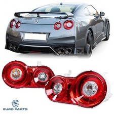 Fits 09-24 Nissan GTR Red LED Tail Lights Upgrade 09-16 to 17+ Brake Lamps picture