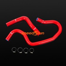 GMR Silicone Radiator Coolant Water Hose Kit Fit 1999-2006 Chevy Silverado Red picture