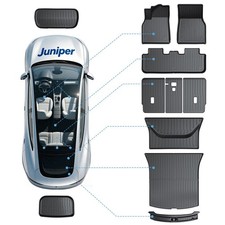 COMAUTO Floor Mats 11PCS for Tesla Model Y Juniper 2025 2026 2027(Not for 7Seat) picture