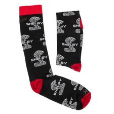 Socks - Shelby Snake Sublimated Tall Socks - Red & Black - Get FREE USA SHIPPING picture