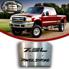 Brushed Stainless Steel Engine Cover 1999-03 Ford Super Duty 7.3 L Power Stroke picture