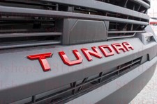 Red ABS Emblem Fit TOYOTA 2022-2026 TUNDRA Front Grill Letters picture