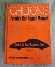 Vintage Chilton's Foreign Car Repair Manual Volume II French, British, Japanese picture