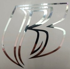 3 inch tall CHROME Decal Ruff Ryders DMX Motorcycle Music Car Truck RIP picture