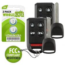 2 Replacement For 2005 2006 2007 2008 2009 2010 Honda Odyssey Key + Fob Remote picture