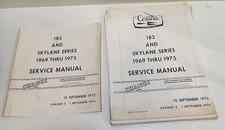 1969 thru 1975 CESSNA 182 and Skylane Series Service Manual  OEM Original.  READ picture