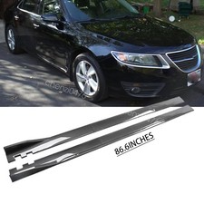For 2011 Saab 9-5 Turbo4 Sedan Carbon Style Side Skirts Extension Diffuser US picture