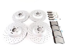 Mercedes S class S550 front rear brake pads & rotors TopEuro #1451 picture