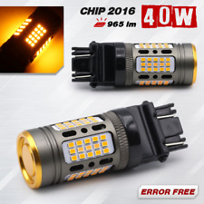 2x 3157 Error Free Amber LED Turn Signal/Parking Light Bulbs, 965LM picture